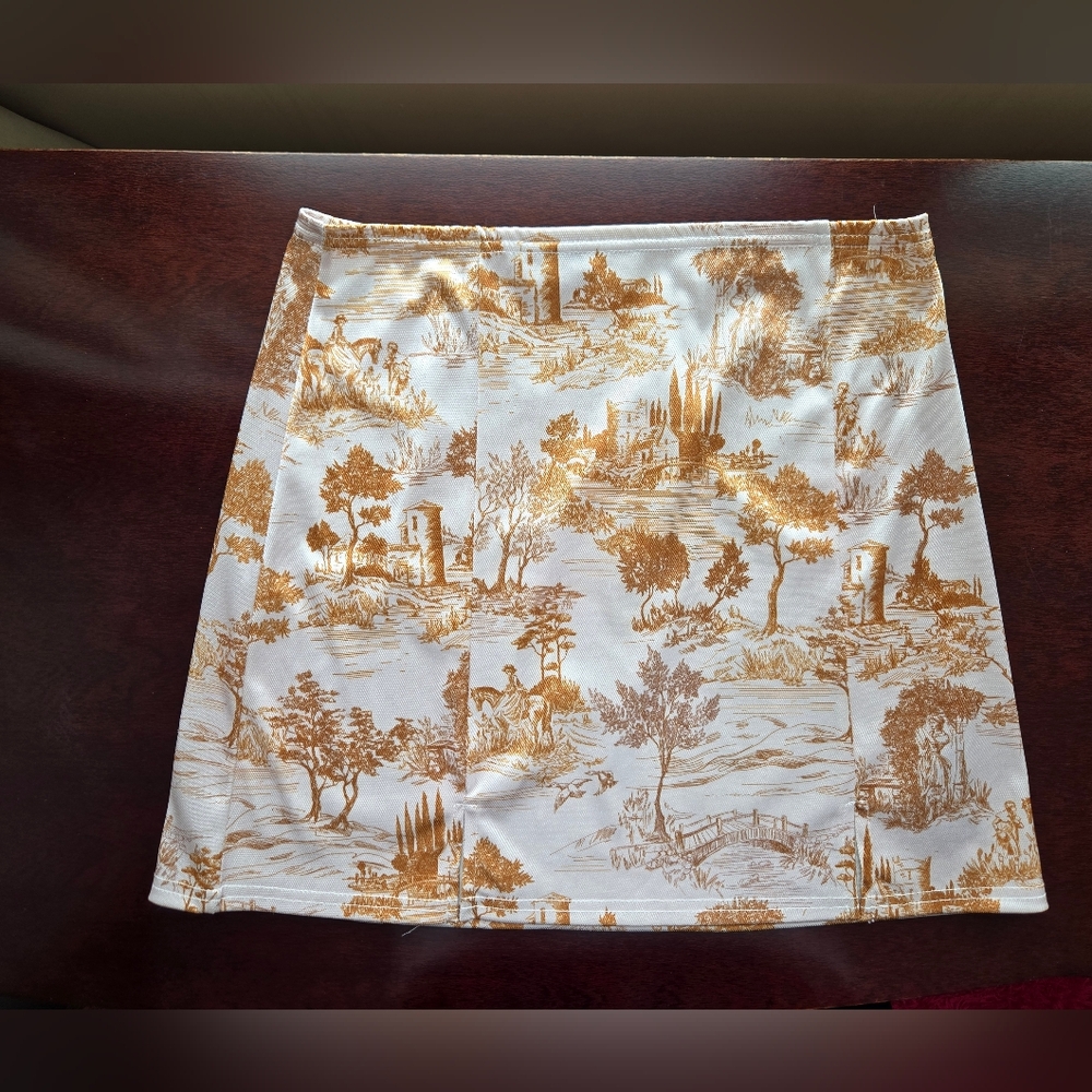 Urban Outfitters Toile de Jouy Mini Skirt sz med